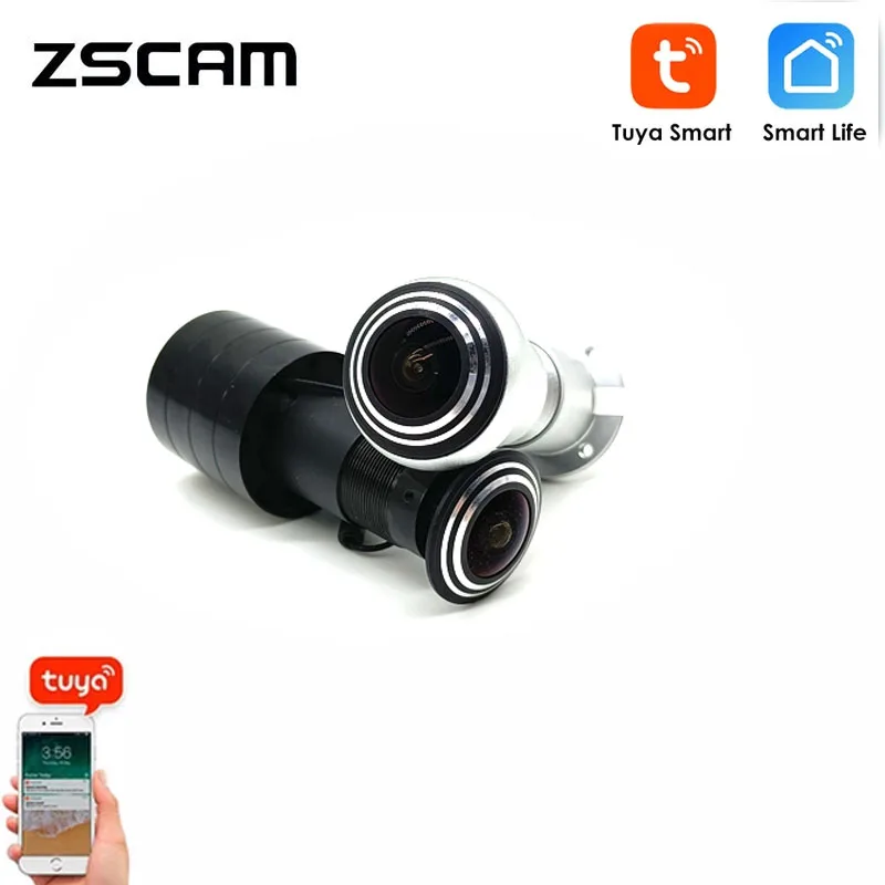 

Tuya Smart Peephole Hole Home Security Protection 1080P Camera Fish Eye Lens Wide Angle CCTV IP Mini Door Eye Wi-Fi Micro Cam