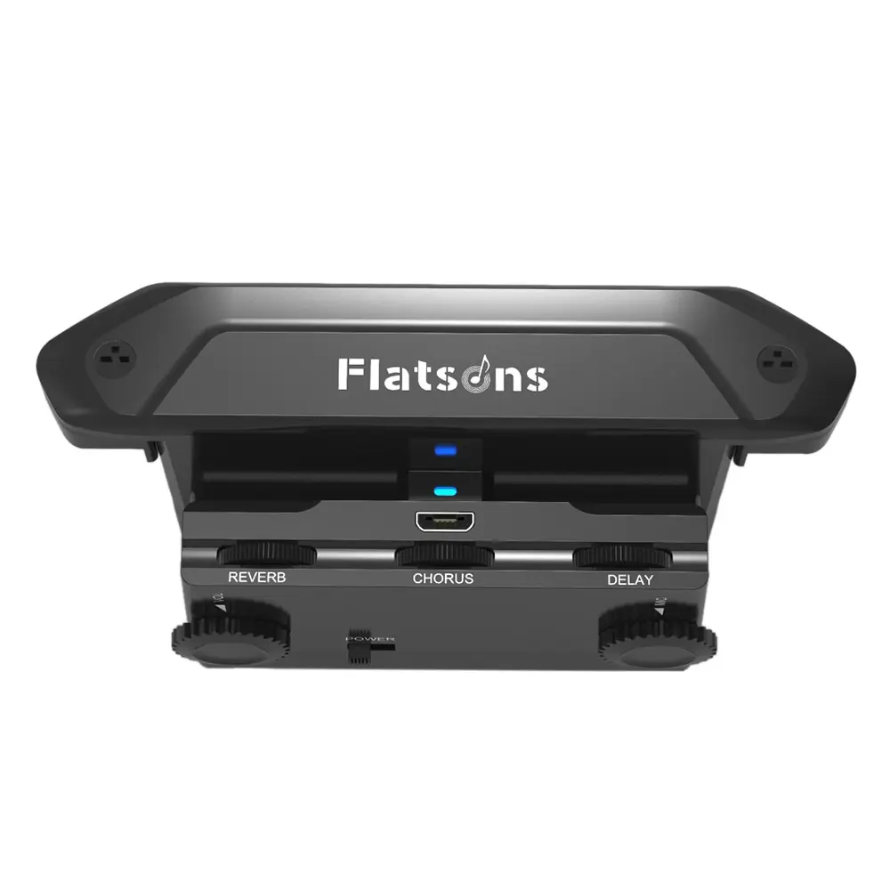 Flatsons FR2 Многофункциональный акустический гитарный резонансный усилитель pick up с регулятором громкости микрофона задержка реверберации хора