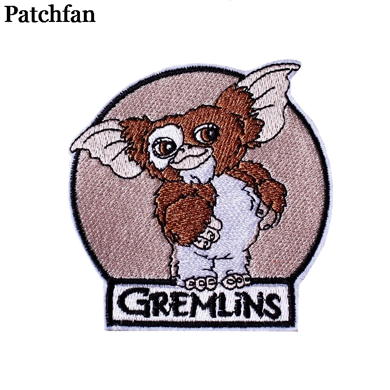 4 20 шт./партия, Patchfan, Gremlins gizmo, Мультяшные железные нашивки, одежда, вышитые аксессуары для лоскутного шитья, значки,, A2310 - Цвет: 4