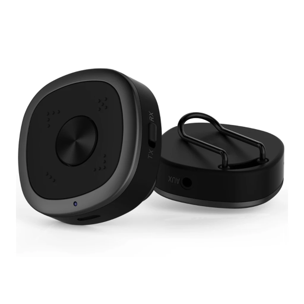 Bluetooth адаптер Встроенный микрофон Поддержка двойной APTX HD Bluetooth передатчик и приемник 3,5 мм AUX аудио адаптер с задним зажимом