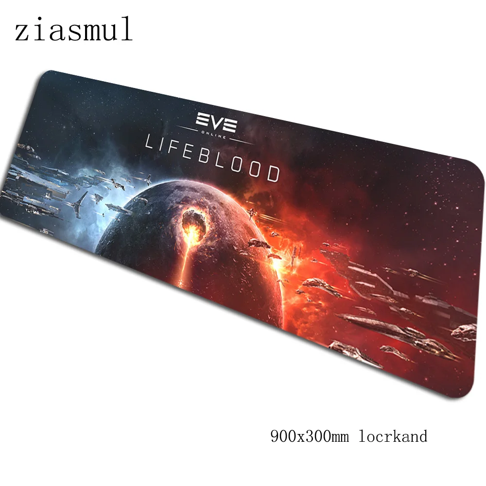 Игровой коврик для мыши eve online padmouse 900x300x3 мм, милый большой коврик для мыши, геймер, компьютерный стол, высококачественный коврик, notbook mousemate pc - Цвет: Size 900x300x3mm