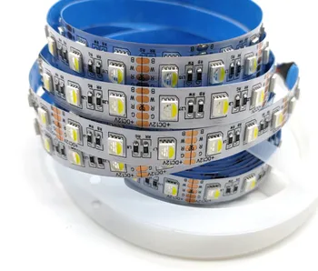 

RGB 4 Colors IN1 LED Chip 5050SMD flexible LED Strip light RGBW/RGBWW IP20 IP65 Waterproof 60LEDs/M DC12V /24V 5M White PCB