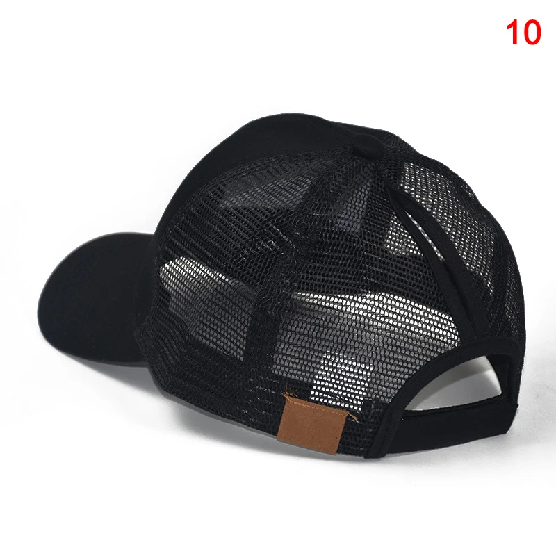2 шт. Кепка пони грязная Высокая булочка конский хвост Mesh Trucker ...