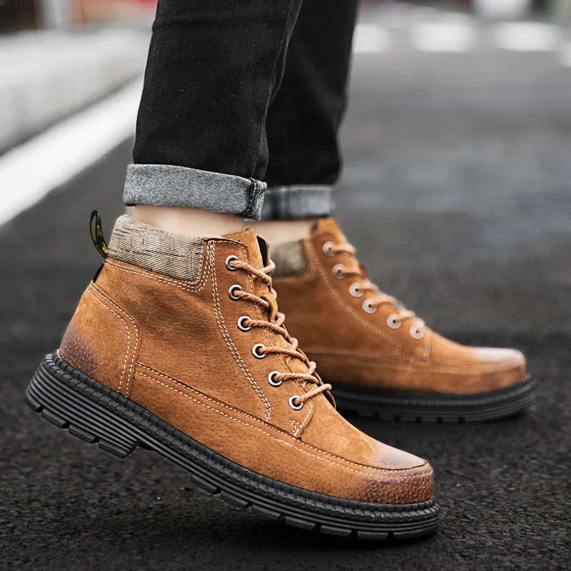 

Men Boots With Fur Winter Warm Snow Boots Men Shoes Footwear Fashion Male Sneakers Rubber Ankle Boots Zapatos Hombre big size 47