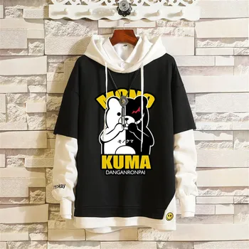 

Anime Game Danganronpa Monokuma Assassination Classroom Cosplay Costume Unisex Hoodies Fake two Sweatshirts costume