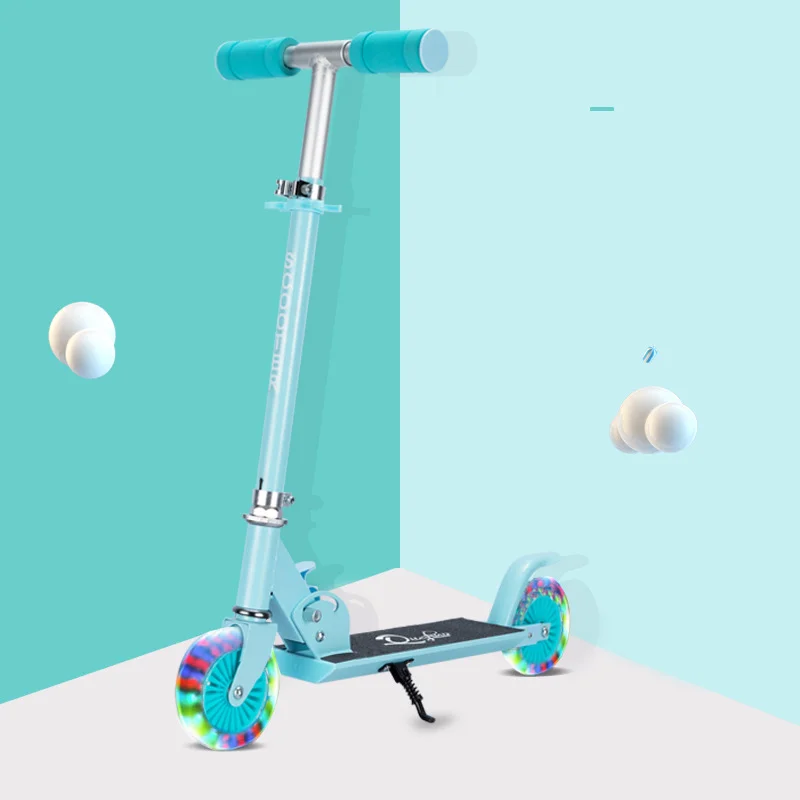 Aluminium Alloy Kick Scooter Adjustable Children's Foot Scooters 2 Wheels Exercise Toys Scooter For Boys Girls Toys Gifts