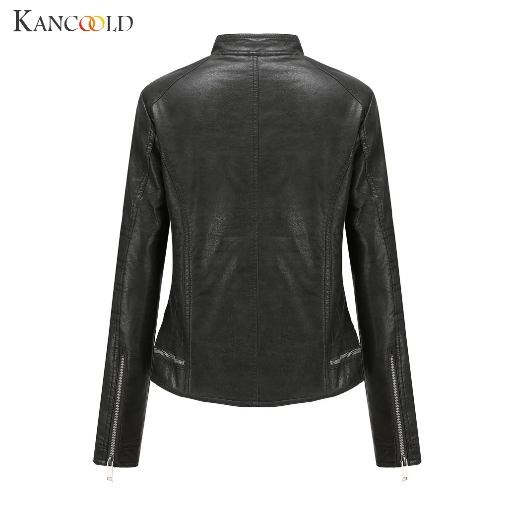 Very best KANCOOLD coats Winter Warm Women Short Leather Jacket Parka Zipper Tops Overcoat fashion new coats