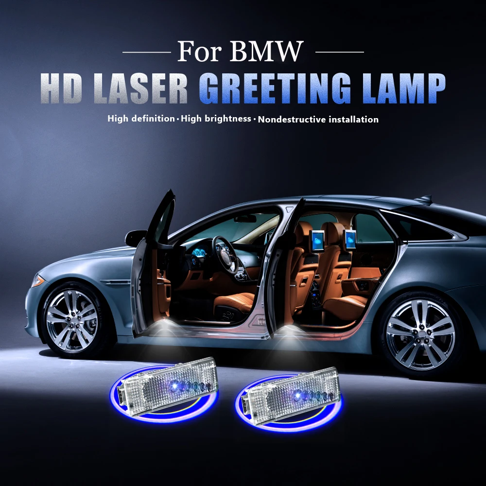 

2pc LED Courtesy Light for BMW Logo Car Door Light BMW E39 E53 X5 E52 528i Z8 E39 Accessories Car-styling Welcome Light