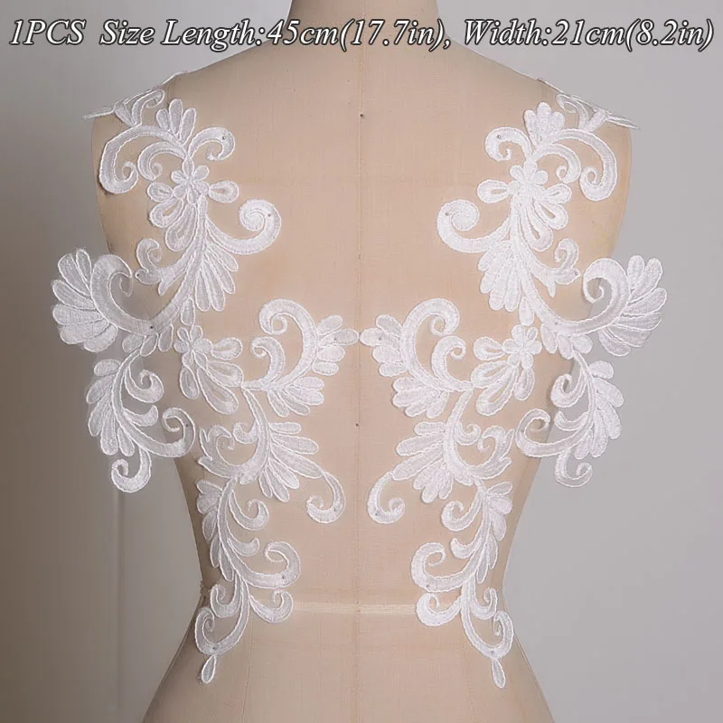 1 пара кружевных цветочных вышитых патчей для невесты наклейки одежды нашивки