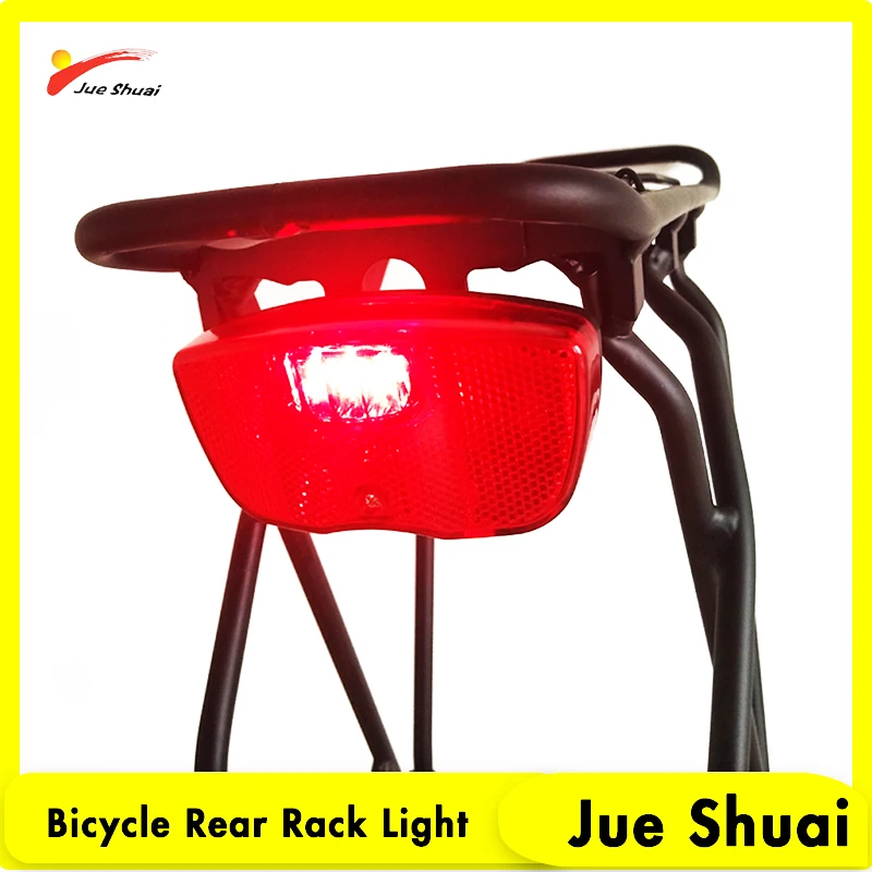 Bike Rear Rack Light Bicycle 3 LEDs Red Taillight Roading Bike Rear