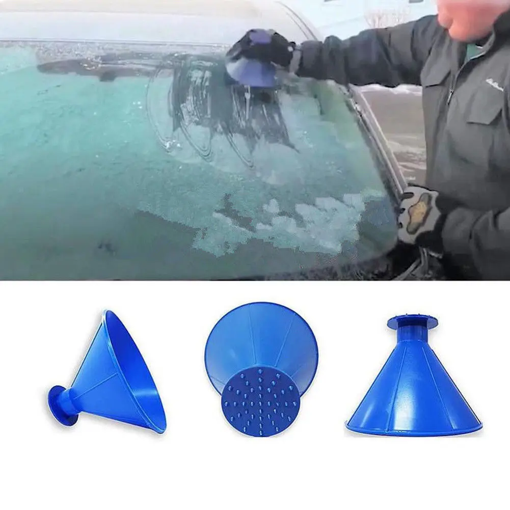 Инструмент для очистки стекол, скребок для наружного лобового стекла, воронка, волшебный домашний снегоочиститель, автомобильный инструмент, скребок для льда