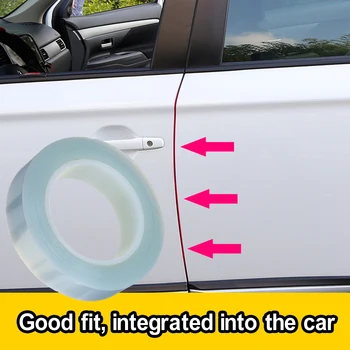 

Car Stickers Body Door Edges Sill Protective Film 1.5cmx5m TPU Anti-scratch Wrap Sticker Auto Tape Bumper Strip Accessories