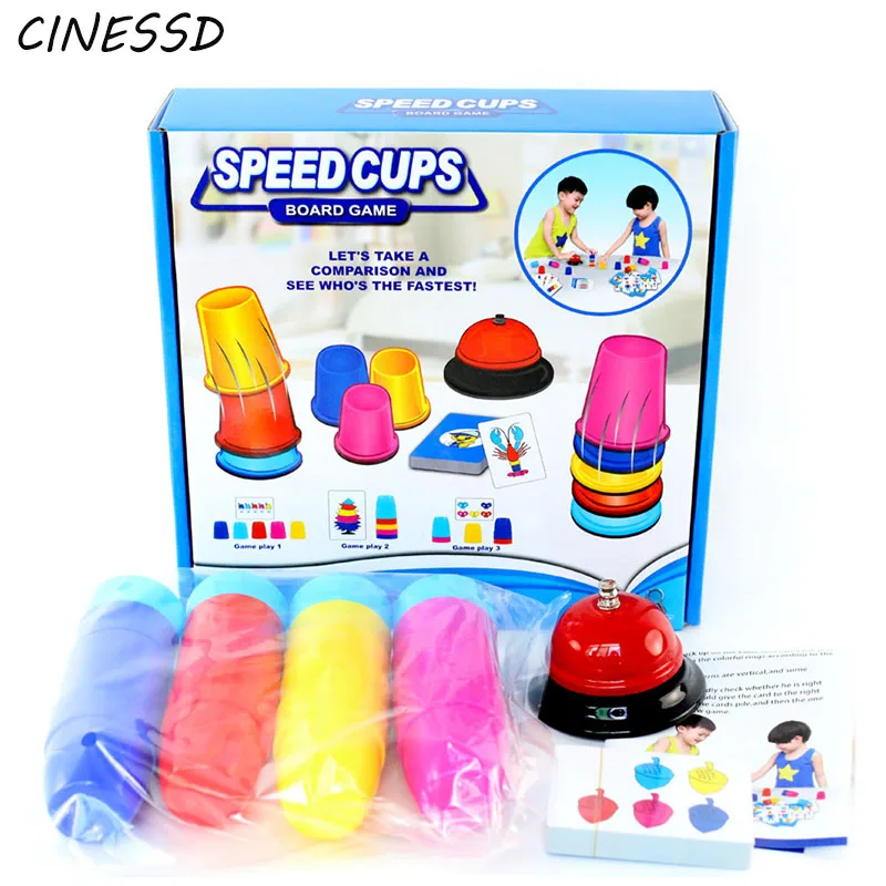 

Family Classic Board Game skill stacking cup Game Card Games Funny Party Game Puzzle education Toys for Children Adult
