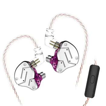 

KZ ZSN Pro In Ear Earphones Hybrid technology 1BA 1DD HIFI Bass Metal EarbudsSport Noise Cancelling Headset Monitor