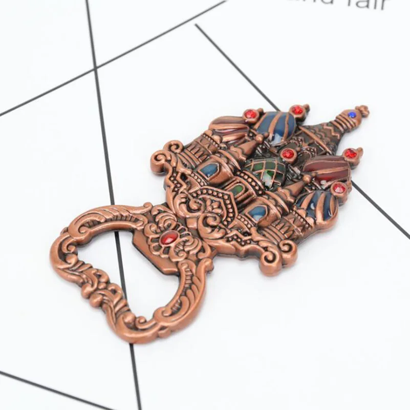 

Russian Vintage Bottle Opener Alloy European Style Beer Bottle Opener Collection Lovers Wine Corkscrew Kitchen Tools Accessories