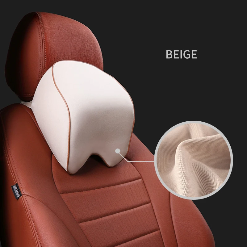 Автомобильная подушка для шеи, поддержка, 1 комплект, подголовник, подушка, подушка с эффектом памяти, хлопок, для автомобиля, офиса, Автомобильная подушка, автомобильные аксессуары - Цвет: Pillow meige