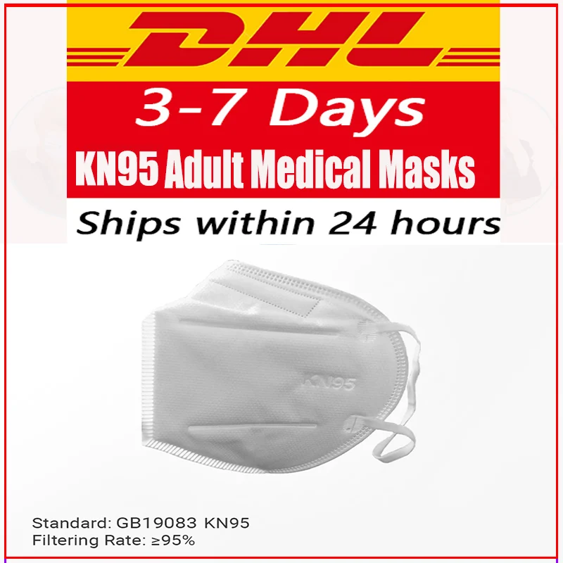 

10 pcs KN95 Masks dhl reusable respirator Dustproof Anti-fog And Breathable Face 95% Filtration N95 Masks Features as KF94 FFP2