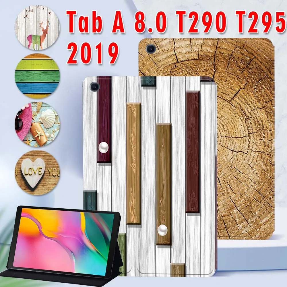 PU кожаный чехол для Samsung Galaxy Tab A 8 0 дюймов 2019 планшета SM-T290 T295 T297 защитный +