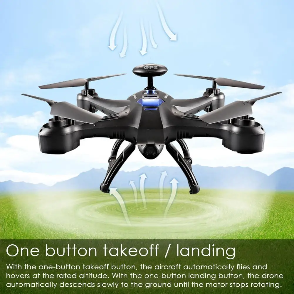 Профессиональный FPV HD wifi Дрон для аэрофотосъёмки пульт дистанционного управления Самолет gps четырехосный самолет с одной кнопкой посадки RC Дрон