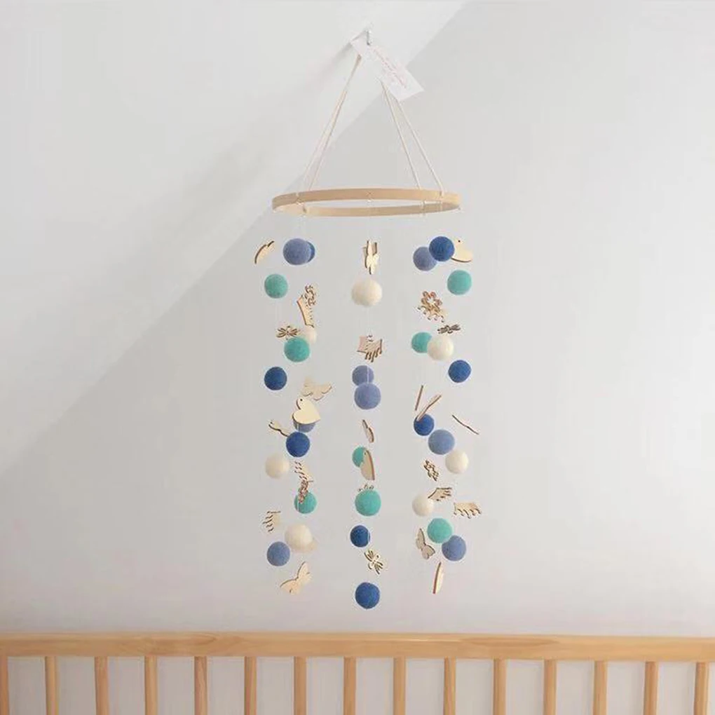 DIY Красочные шарики кровать колокольчик вращающиеся детские погремушки в кроватку держатель мобильных телефонов кронштейн музыкальная шкатулка ручной работы