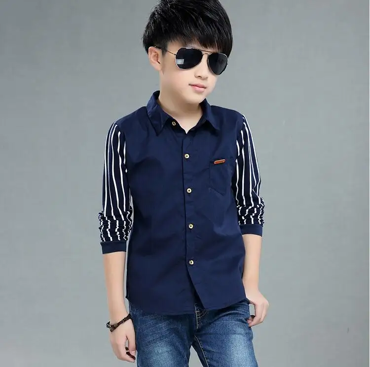 Baby Kids Print Blouses Fall Boys Long Sleeve Shirts New boys shirts boy top clothes Blouse Back to School Outfit Costume