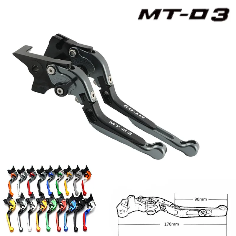 

Складные Выдвижные рычаги тормозной муфты для YAMAHA MT-03 MT03 MT 03 2015-2018