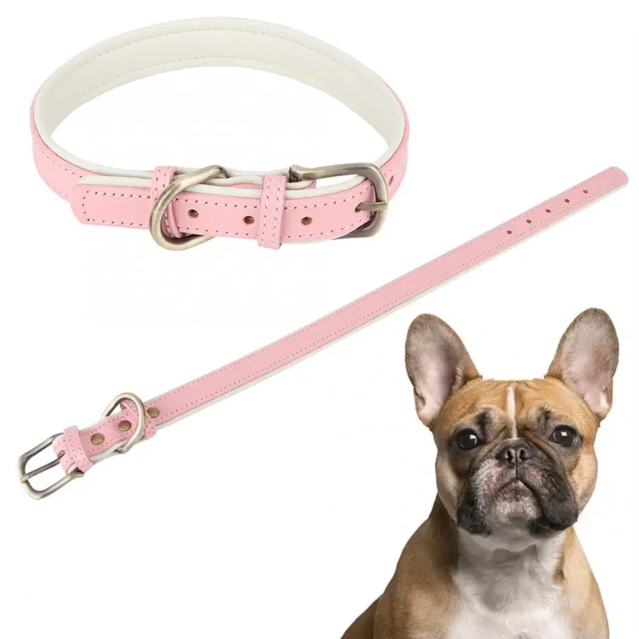 Поводок для щенков поводок розовый ошейник искусственная кожа бронзовая