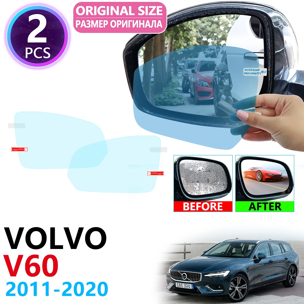 

for VOLVO V60 Rdesign 2011~2019 Full Cover Rearview Mirror Rainproof Anti Fog Film Accessories 2013 2014 2015 2016 2017 2018