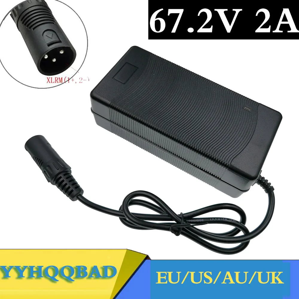 67.2v 2a Lithium Battery Charger For 16series 60v Ebike Electric