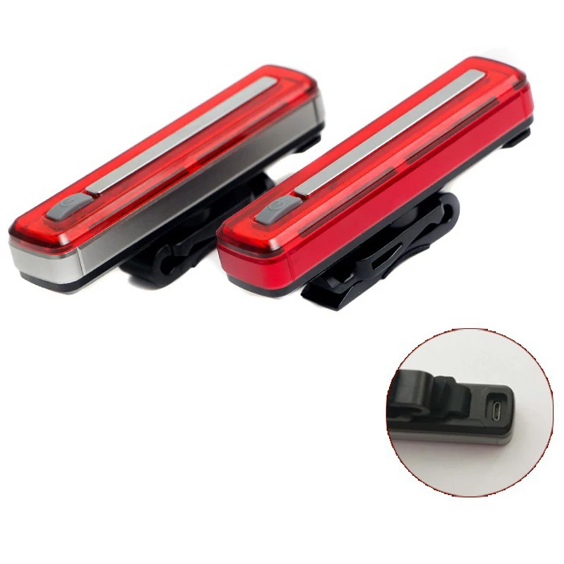 Dropship-велосипедные задние фары USB зарядка велосипед задних сигнальных огней, длинная полоса бликов освещения фары ночной езды оборудование