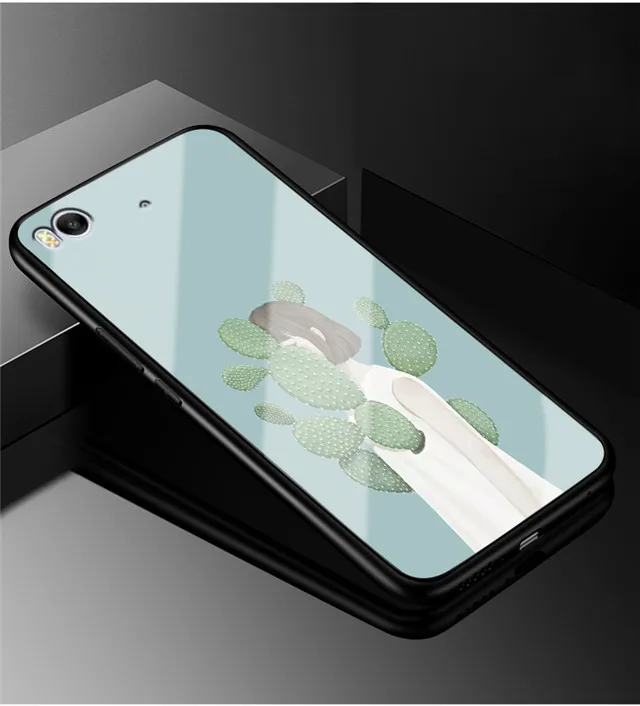 32 Для Xiaomi mi 5 mi 5 чехол из закаленного стекла твердая задняя крышка чехол для Xiaomi mi 5s Мягкий бампер для Xiaomi mi 5S плюс милые Чехлы для телефона - Цвет: 32