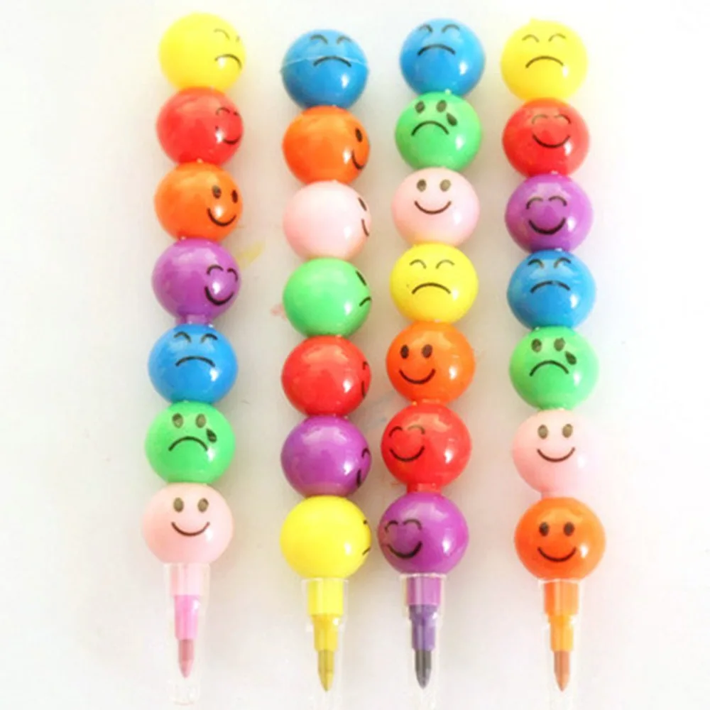 Natural Non-Toxic Children Crayon Oil Pastel Drawing Set School Office Safe Wax Crayon Pen Stationery Gift Graffiti 7 Colors