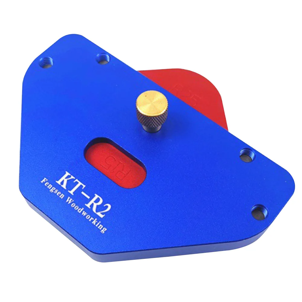 

KE-R2 Wood Panel Radius Trimming Woodworking Tool Router Table Quick Jig Engraving Aluminum Alloy Location R Angle Arc Template