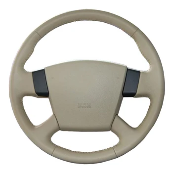 

DIY Genuine Leather Car Steering Wheel Cover For Nissan Teana Old Teana Renualt Samsung SM5/Custom Steering Wheel Braid