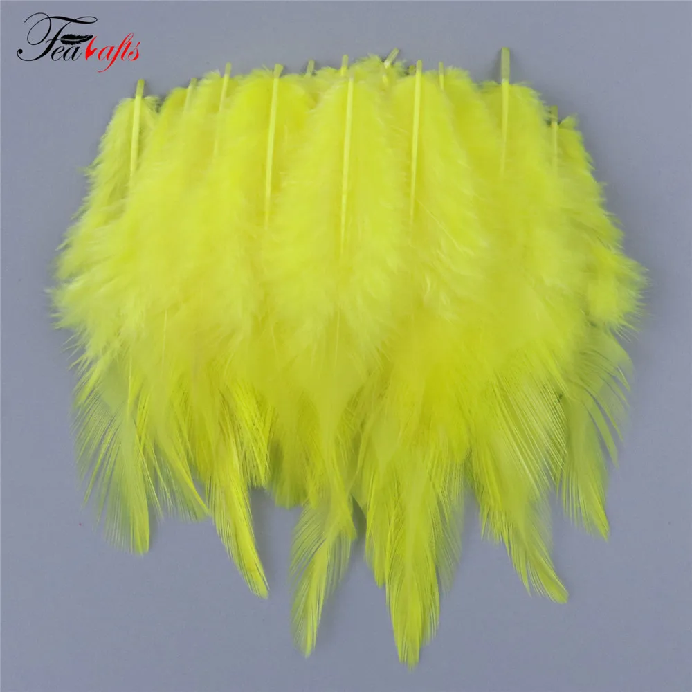 Rooster Feathers Craft Feathers Natural Feathers 100pcs Rooster Feather Plume For Jewelry Making Pink Fly Tying Plumas Wedding Dress Decorative Dream Catcher Feathers DIY Crafts rooster feathers craft feathers natural feathers