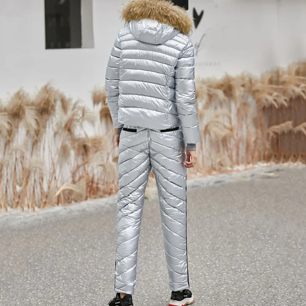 Зимняя женская куртка, Модный повседневный плотный лыжный костюм для сноуборда, спортивный костюм на молнии, лыжный костюм casacos de inverno Feminino