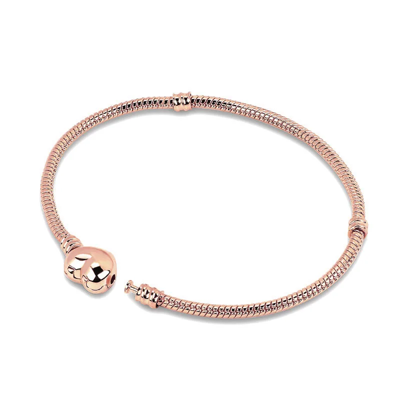 Дропшиппинг высокого качества 11 стильный, посеребренный цепь из розового золота Шарм Браслеты DIY Тонкий браслет для женщин девушек ювелирный подарок - Окраска металла: 2