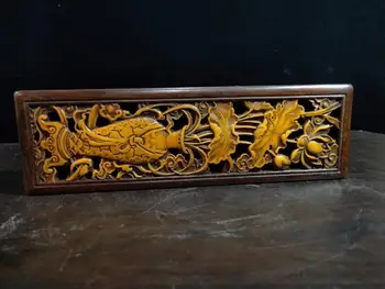 

wedding decoration Chinese Boxwood Seikos Wood Carving vase flowers statue Vase flower wood carving incense box aromatherapy