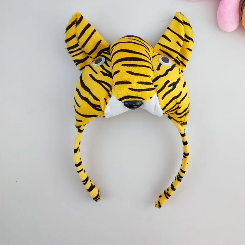 Women Girl Kids Animal Costume Tiger Headband Skirt Animal Cosplay Props Birthday Party Costume Halloween Christmas