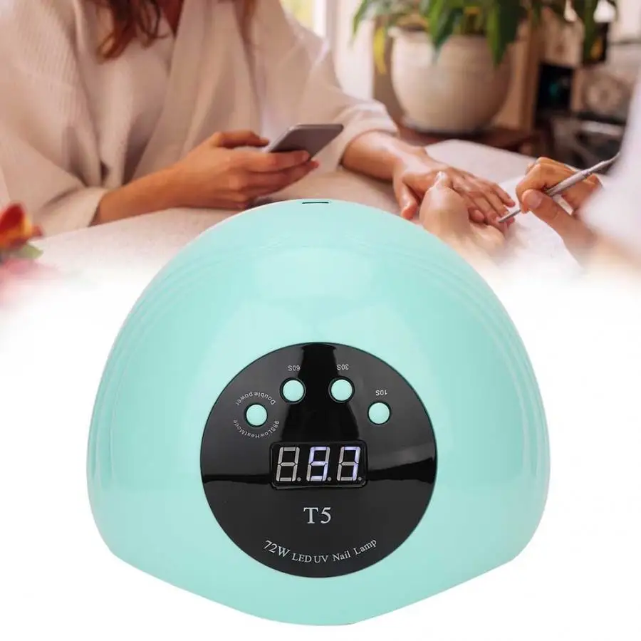Lamp For Nails 72W Intelligent LED UV Gel Nail Polish Dryer Lamp Fashion Nail Curing Machine Manicure Tool 100-240V Nail Lamps