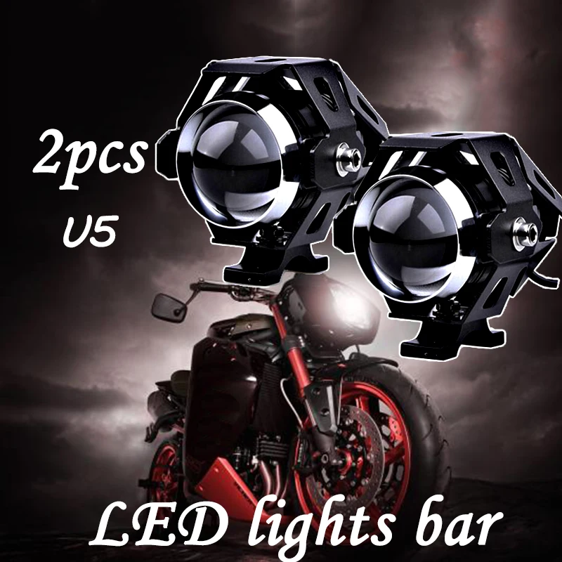 

Motorcycle 125w led headlights bar moto spot work head light Motorbike spotlights driving fog lamp headlamp Offroad accessories