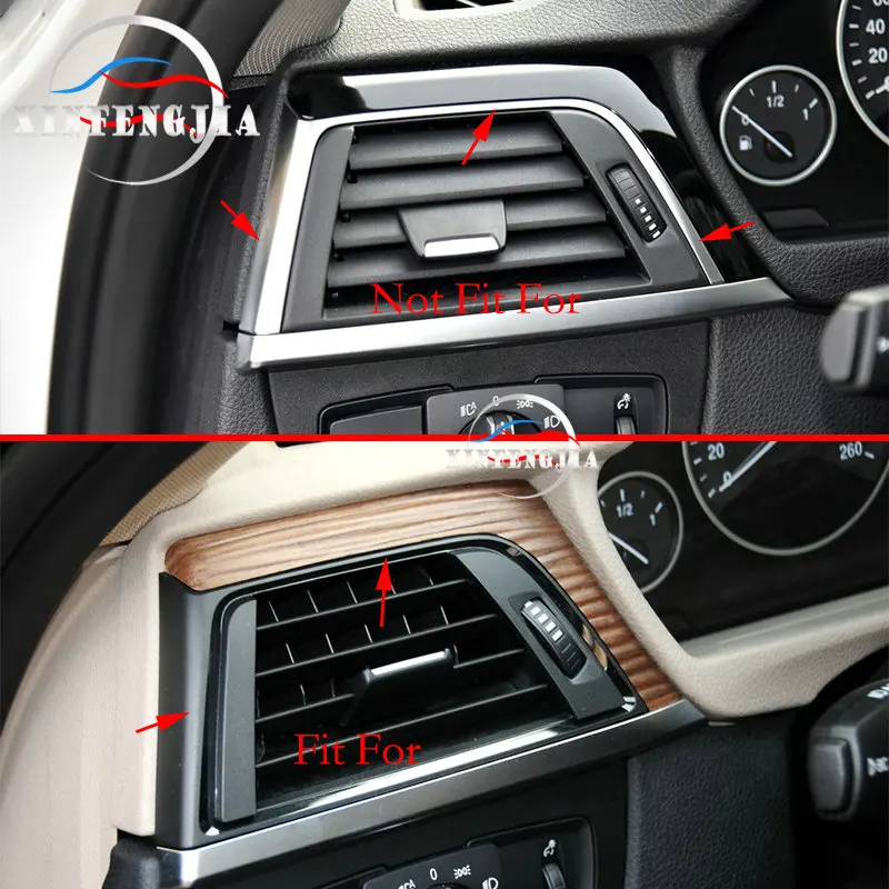 Для BMW 3 4 серии 3GT F34 F30 F36 13-18 углеродное волокно цвет левый и правый вентиляционное отверстие выход рамка отделка