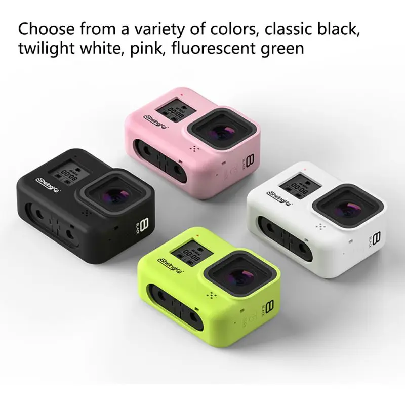 Подходит для GoPro Hero 8 силиконовый чехол практичный анти-осенний защитный чехол портативный корпус силиконовый чехол Аксессуары