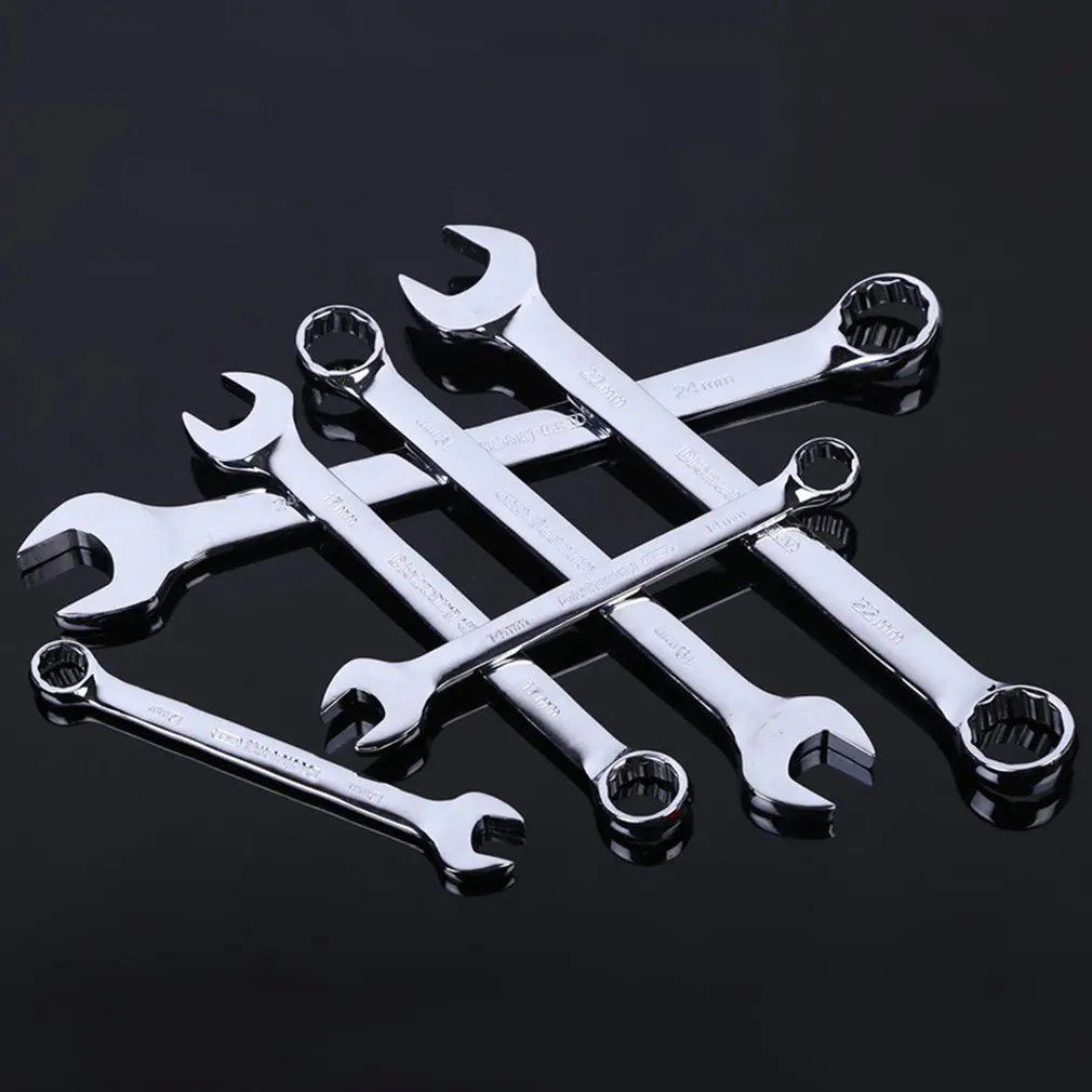 Зеркальная полировка комбинированный гаечный ключ Шестерни с установленным съемным кольцом ручной инструмент таможенный приходной ордер Материал, 6, 7, 8, 9, 10, 11, 12, 13, 14, 15, 16 мм