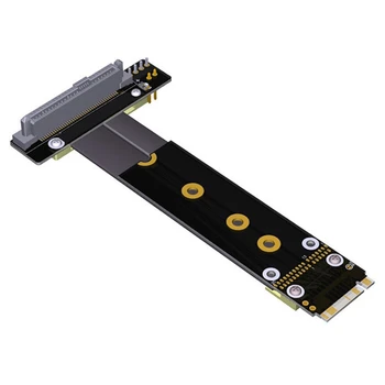 

R47SL U2 Interface SFF-8639 ( U.2 ) to M.2 Key M Key-M M2 Adapter Riser Card Ribbon Extender Cable for U.2 SSD