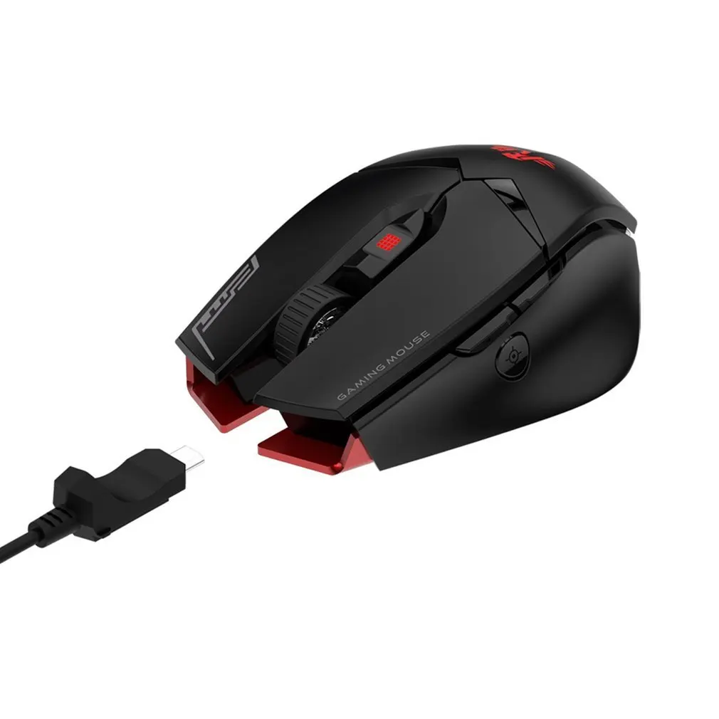 M01 программируемая оптическая игровая мышь с 12000 dpi и RGB светодиодный подсветка 7 клавиш проводная USB мышь для ПК настольный компьютер
