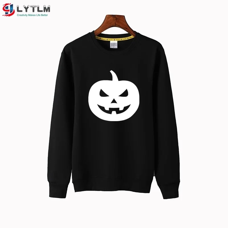 LYTLM/рубашка с рисунком тыквы для маленьких мальчиков, футболки с символикой Хэллоуина, футболки с черепом для мальчиков, Детская футболка с капюшоном и длинными рукавами Roupa De Menina