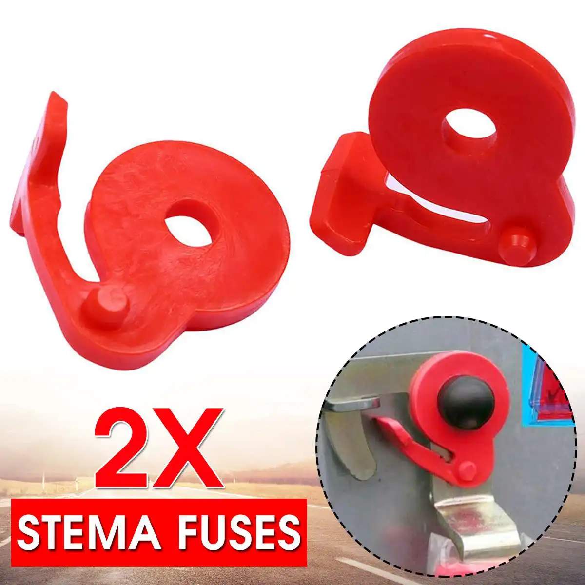 1 Pair Of STEMA Fuses For Side Wall Lock Trailer BASIC RED Replacement OEM ET0000451 T4503434 ZT00451 3054314 4024187135283 8Z 2