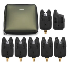 Wireless LED Fishing Alarm Alert Set w//Case 3 Fishing Bite Alarm+1 Receiver N2P4