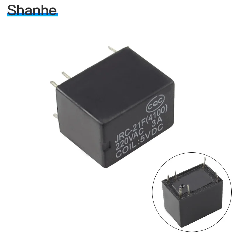 5 шт. миниатюрное реле PCB 6 контактов Мини DC 3 в 9 12 В 24 JRC 21F 4100 реле|switch switch|switch 24vswitch 12v